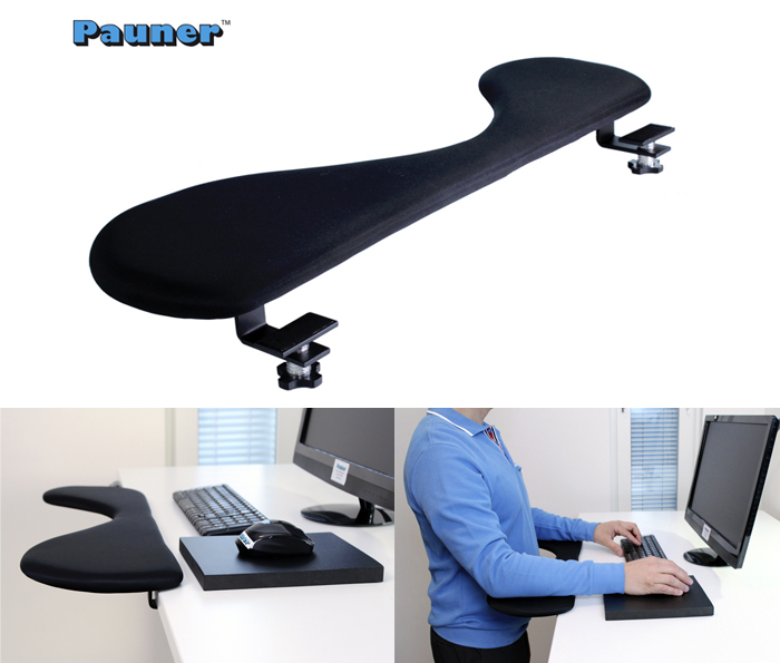 desk and ergonomic mouse