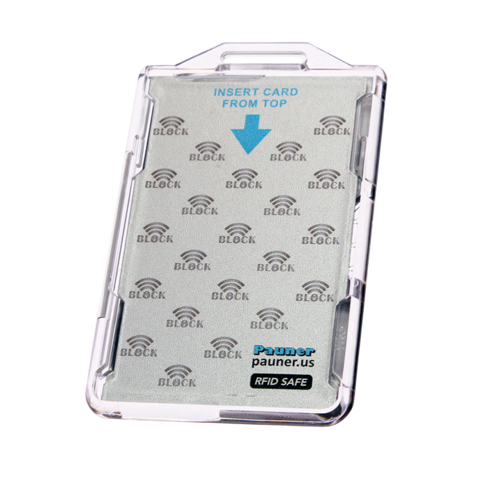 cac card holder for secure id hspd 12 twic card with rfid blocking feature