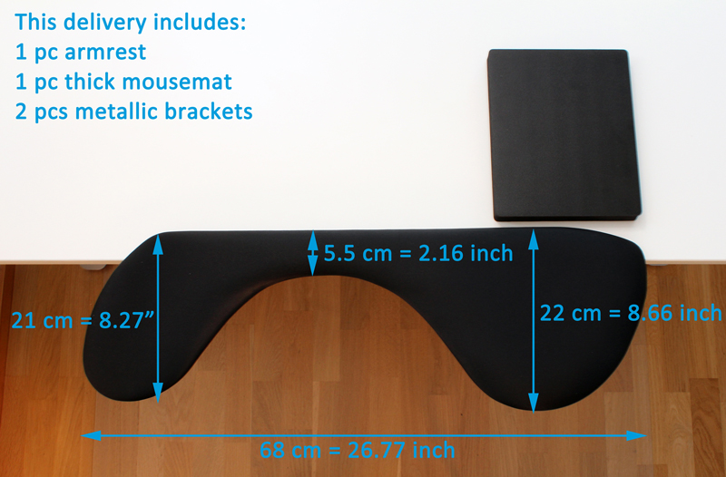 ergonomic mouse pad wrist rest computer arm rest